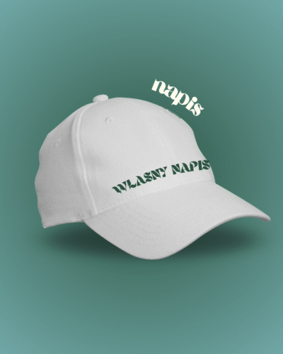 czapka z własnym napisem
