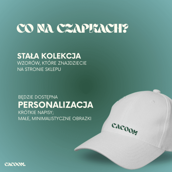 CZAPKA z daszkiem personalizowany napis - obrazek 2