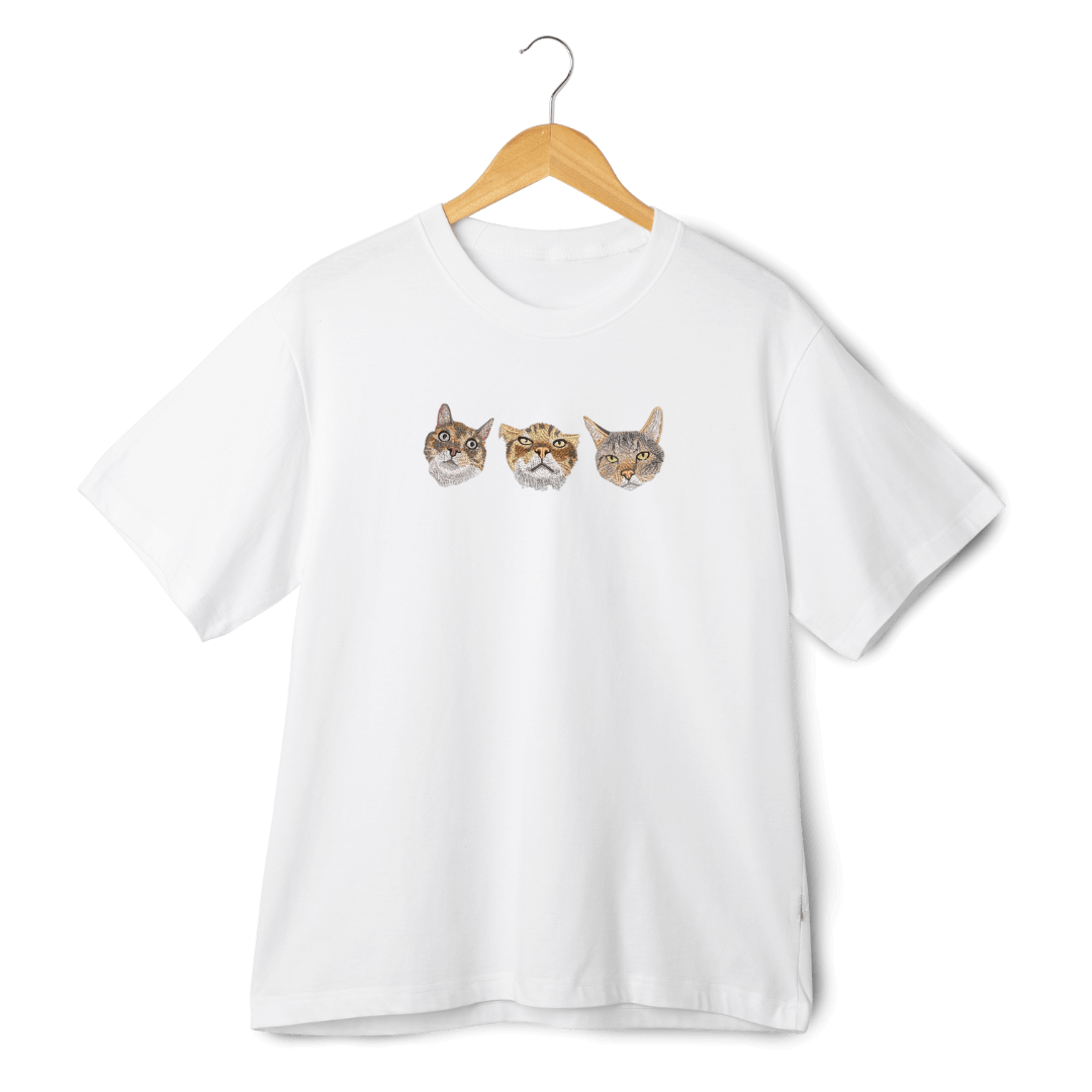 T-SHIRT 3 ZWIERZAKI HAFTY