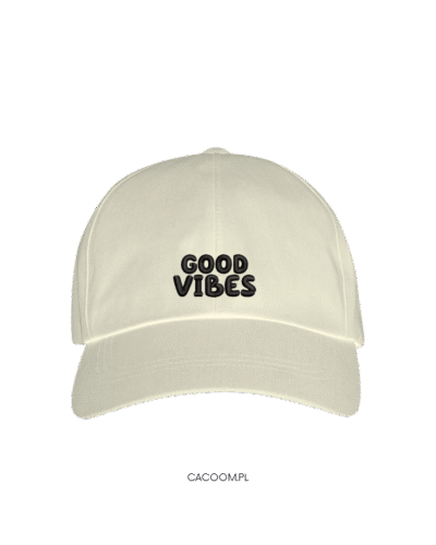 czapka z haftem GOOD VIBES