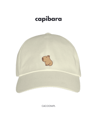 czapka z haftem CAPIBARA