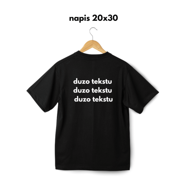 koszulka z haftem TWÓJ NAPIS - obrazek 3