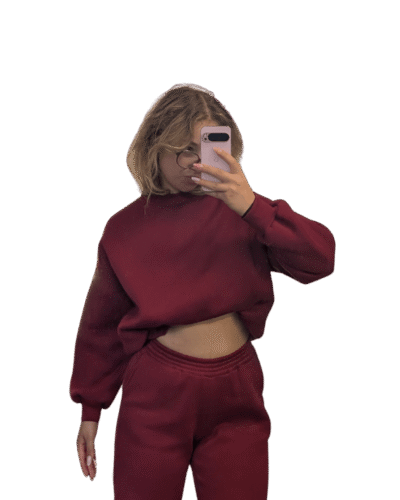 Cherry Wine bluza bez kaptura